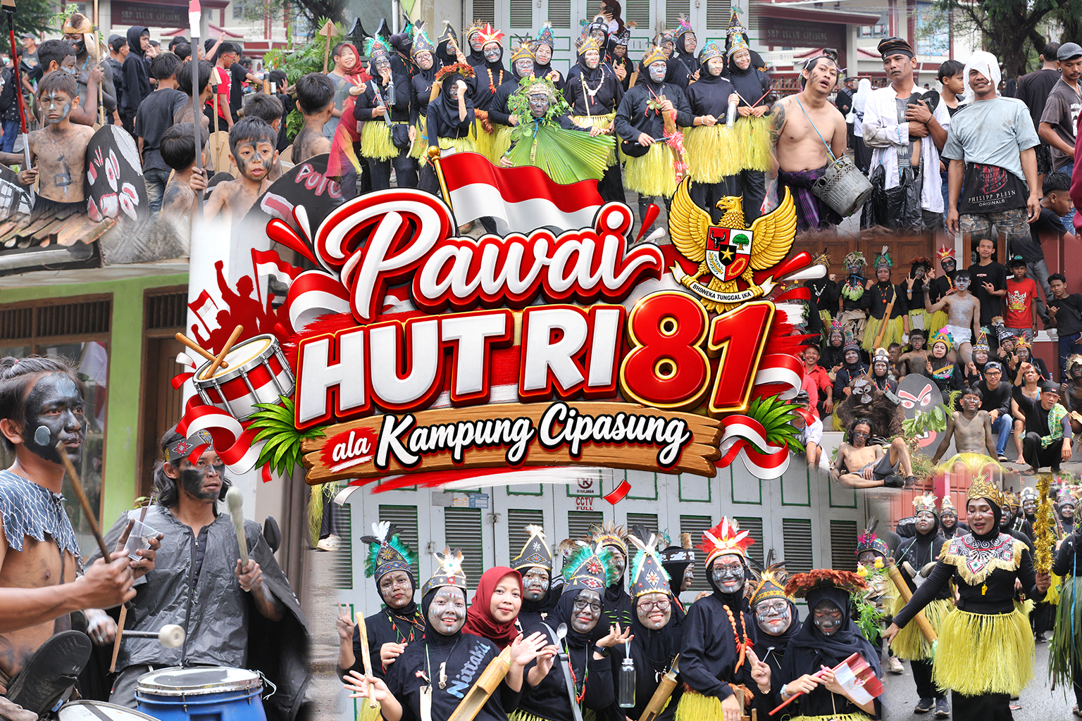 Pawai HUT RI 81 ala Kampung Cipasung